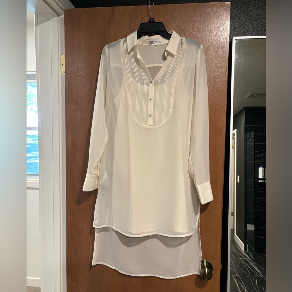 BCBGeneration high low blouse dress with slip underneath